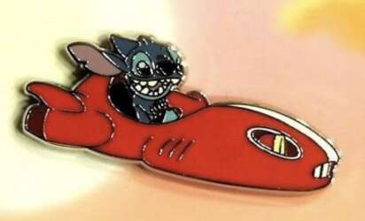 Stitch in Red Space Cruiser