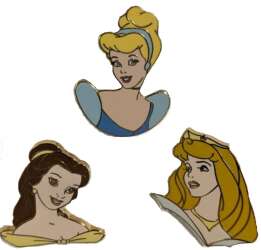 110722 - DLP Les Princesses - Les Princesses 3 Pin Princess Set - Disneyland Resort Paris alternate image