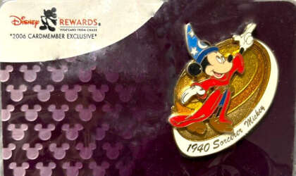 Disney Visa Card Rewards 2006 Sorcerer's Apprentice