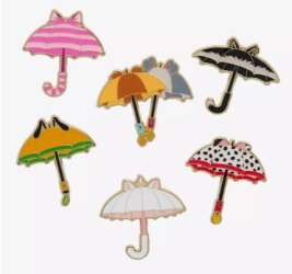 Cats and Dogs Complete 6 Pin Umbrella Set