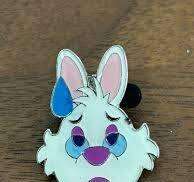 9430 - Alice in Wonderland Disney Emoji Pin Set - White Rabbit Worried Only alternate image