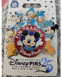 111004 - Celebrating 25 Years of Disney Pin Trading - Mickey & Friends Disney Parks Pin Trading Logo alternate image