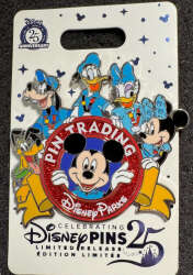 111004 - Celebrating 25 Years of Disney Pin Trading - Mickey & Friends Disney Parks Pin Trading Logo alternate image