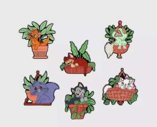 'Hot Topic - Loungefly Disney Cats Plants Blind Box - Loungefly Disney Cats Plants Complete 6-Pin Set 2025 - LFLY'