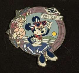 Sailor Minnie Mouse Sitting in Porthole