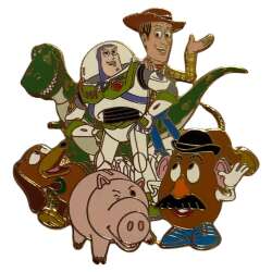 Toy Story Group - Woody, Buzz Lightyear, Rex, Hamm, Slinky, & Mr. Potato Head