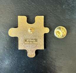 'Angry Donald Duck - Turquoise piece of puzzle - MLT'