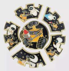 'BoxLunch - EVE &amp; WALL-E Puzzle Blind Box - WALL-E Complete 6-Pin Pin Space Puzzle - LFLY'