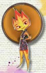 'GoPinPro - Kaleidoscope of Colors - Ember (Red Orange) - DLIC'