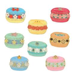 'BoxLunch - Disney Princess Macaron Blind Box - 2025 Princess Macaroon Complete 8 Pin Set - LFLY'