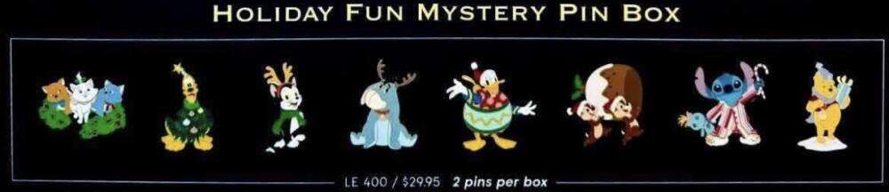 A Jolly Holiday on the Lot - Holiday Fun Mystery Pins
