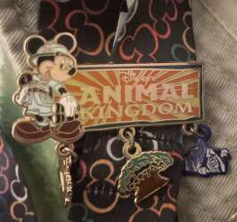 Mickey Animal Kingdom Dangling Pin