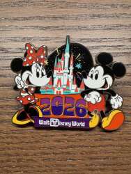 '2026 Dated Year Pins - Mickey &amp; Minnie Walt Disney World 2026 - WDW'