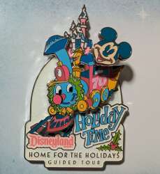 'Holiday Time Tour at the Disneyland Resort - 2025 Holiday Time Guided Tour Mickey Train Pin - DLR'
