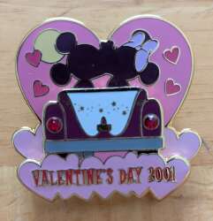 Mickey and Minnie Kissing in a Car