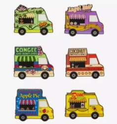 'Princess Food Truck Blind Box - Princess Food Trucks Complete 6-Pin 2024 Set - LFLY'