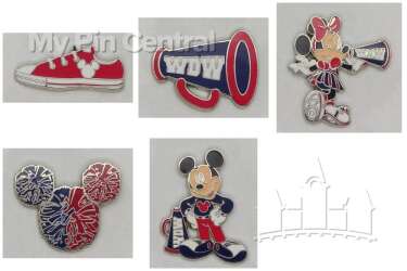 Mickey and Minnie Cheer mini-pin box set
