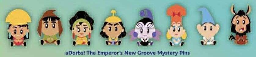 aDorbs! The Emperor’s New Groove Mystery Pins (Unopened Box) - MOG