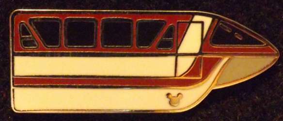 DLR Hidden Mickey Series 2011: Monorail Collection - Mark VII Red - DLR