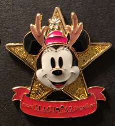 Minnie Mouse Star with Reindeer Antlers