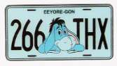 111928 - Hot Topic - Winnie The Pooh License Plate Blind Box - Eeyore - Loungefly alternate image