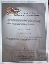 111960 - Disney Auctions - Chip and Dale Pin Trading - Silver Back - Disney Auctions alternate image