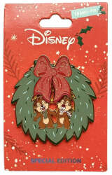 'Disney Pins Blog (DPB) Exclusives - Chip 'n Dale Christmas Wreath - DLIC'
