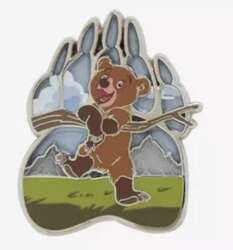 Koda in bear paw print