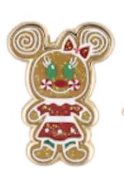 111996 - Pink A La Mode (PALM) - Disney Holidays Disney Classics Mystery Micro Collectible Trading Pin - Gingerbread Minnie - Disney Licensed alternate image