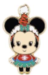 112002 - Pink A La Mode (PALM) - Disney Holidays Disney Classics Mystery Micro Collectible Trading Pin - Minnie - Disney Licensed alternate image