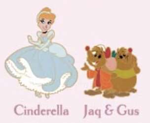 112006 - Pink A La Mode (PALM) - Disney Princess and Sidekick Mystery Micro Pins - Cinderella, Jaq, and Gus - Disney Licensed alternate image