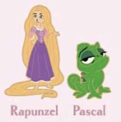 112007 - Pink A La Mode (PALM) - Disney Princess and Sidekick Mystery Micro Pins - Rapunzel and Pascal - Disney Licensed alternate image