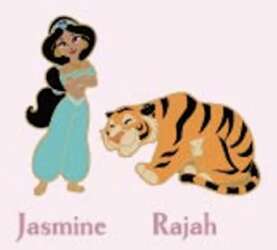 112009 - Pink A La Mode (PALM) - Disney Princess and Sidekick Mystery Micro Pins - Jasmine and Rajah - Disney Licensed alternate image