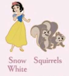 112011 - Pink A La Mode (PALM) - Disney Princess and Sidekick Mystery Micro Pins - Snow White and Squirrels - Disney Licensed alternate image