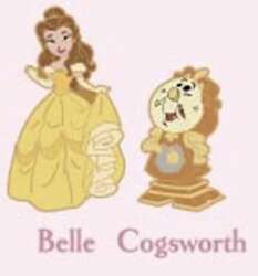 112012 - Pink A La Mode (PALM) - Disney Princess and Sidekick Mystery Micro Pins - Belle and Cogsworth - Disney Licensed alternate image