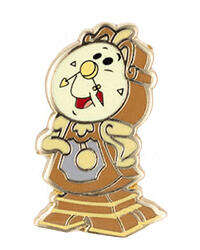 112017 - Pink A La Mode (PALM) - Disney Princess and Sidekick Mystery Micro Pins - Cogsworth ONLY - Disney Licensed