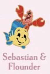112018 - Pink A La Mode (PALM) - Disney Princess and Sidekick Mystery Micro Pins - Sebastian and Flounder ONLY - Disney Licensed alternate image