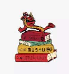 Mushu on Mulan Book Stack