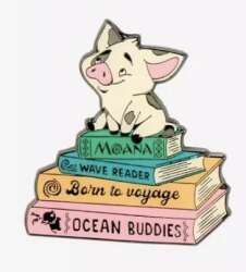 Pua on Moana Book Stack