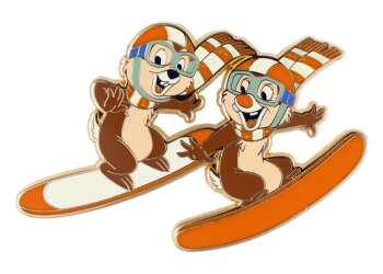 Chip and Dale Snowboarding Mischief