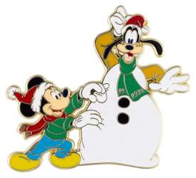 Mickey and Goofy Snow Man Jumbo