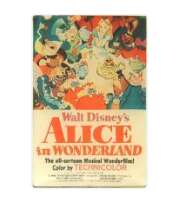 'Disneyland 75 Years of Love and Laughter One-Sheet Posters Framed Set - DLR - Alice in Wonderland - 75th Anniversary One Sheet Framed Set - DLR'