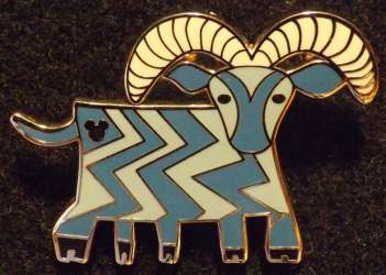 2009 Hidden Mickey - Fun Icons - 5 Legged Goat - WDW