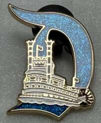 'Disneyland Resort 70th Anniversary Celebration - Gothic D with Mark Twain Riverboat — Frontierland (Gold Version) - DLR'