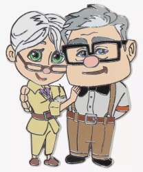 'Unknown Series - Carl &amp; Ellie Enamel Pin - DLIC'