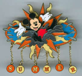 'Pin of the Month - Featured Artist Series - Tim Whalen - Summertime - WDW'