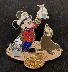 'Captain's Choice - Captain Mickey feeding a seal - DCL'