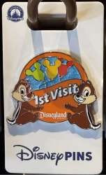 'Chip and Dale - 1st Visit Badge Disneyland - DLR'