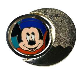 '3rd Anniversary 2003 - Sorcerer Mickey Crescent Moon Spinner Pin Set - Sorcerer Mickey Face ONLY - DSJ'