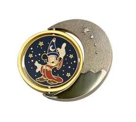 112423 - 3rd Anniversary 2003 - Sorcerer Mickey Crescent Moon Spinner Pin Set - Sorcerer Mickey Full Body ONLY - Disney Store Japan alternate image